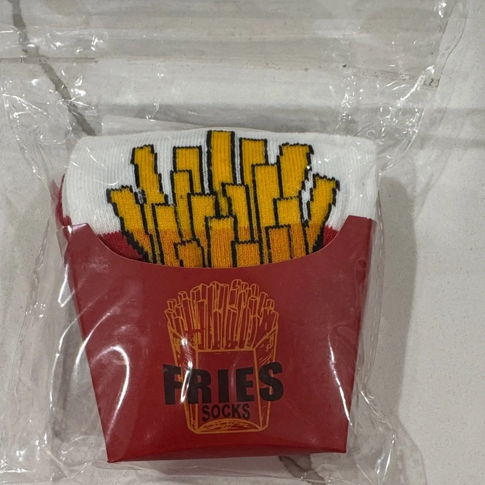 One Pair French Fries Socks